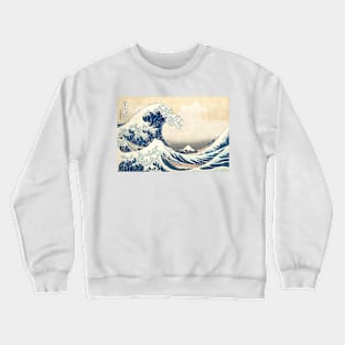 The Great Wave by Hokusai Crewneck Sweatshirt